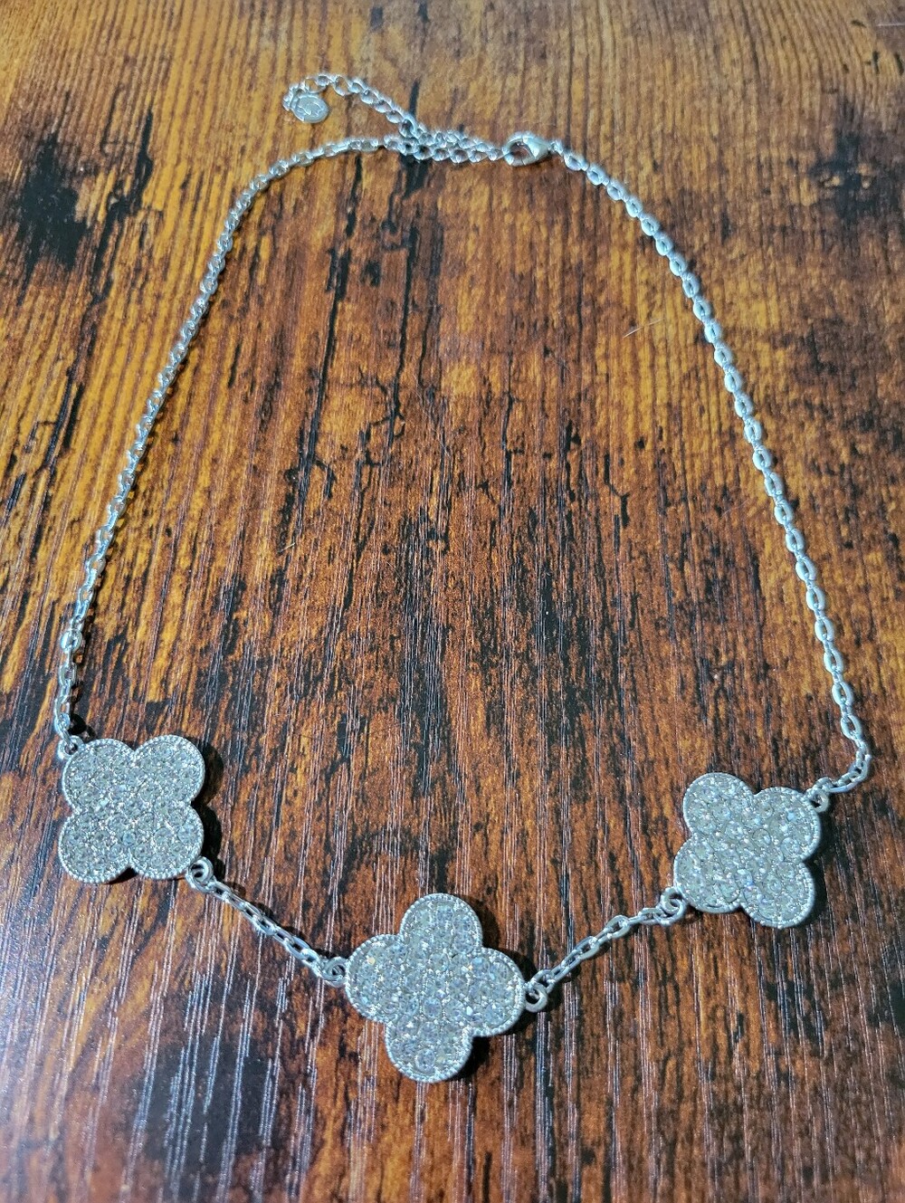 Sparkly Clover Necklace